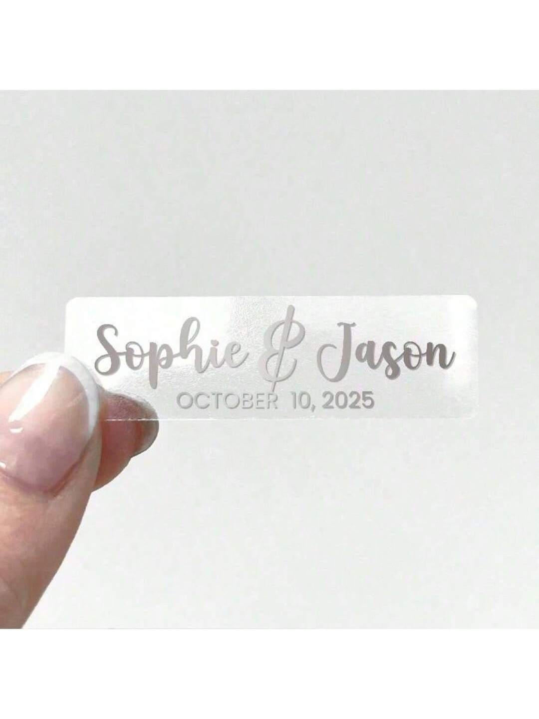 Custom Aluminum Foil Transpare - Personalised Candle Label recension och pris