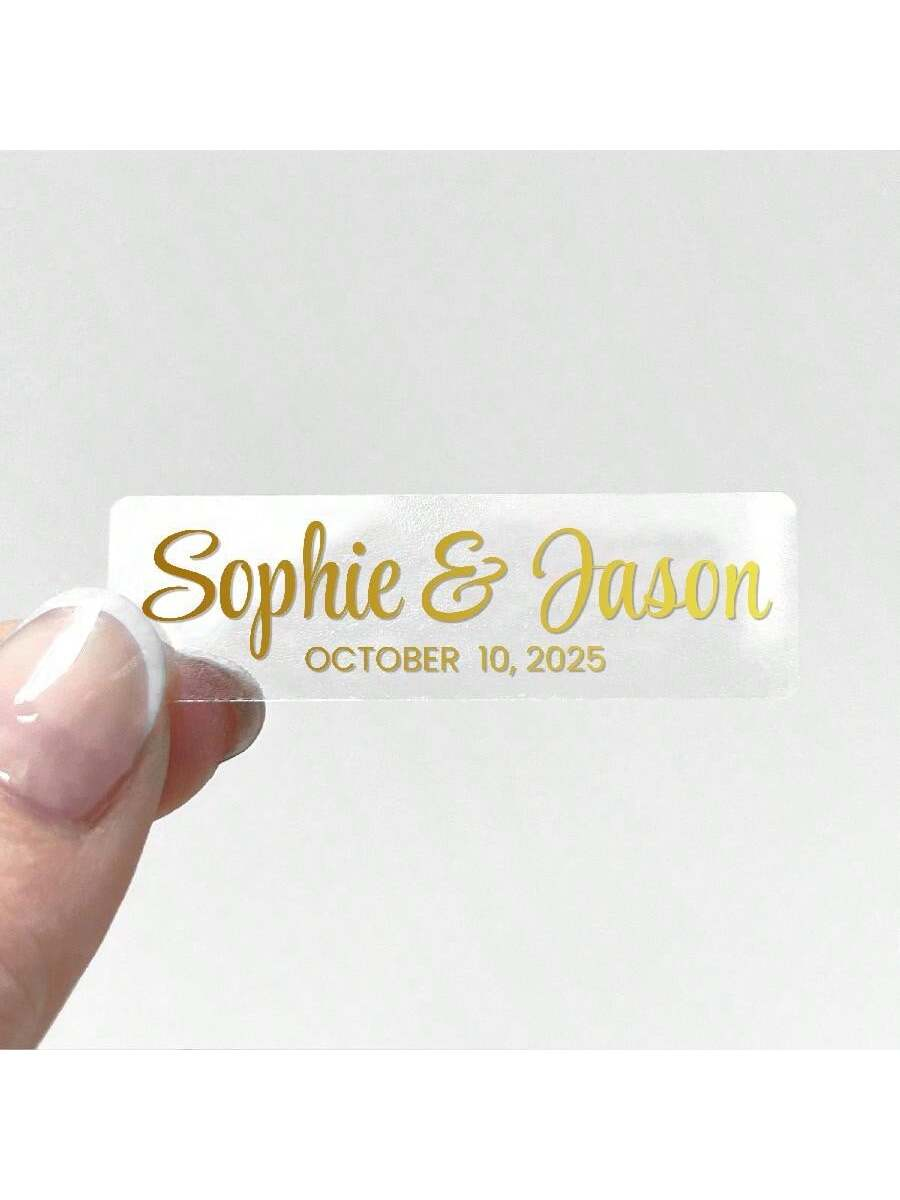 Custom Aluminum Foil Transpare - Personalised Candle Label recension och pris